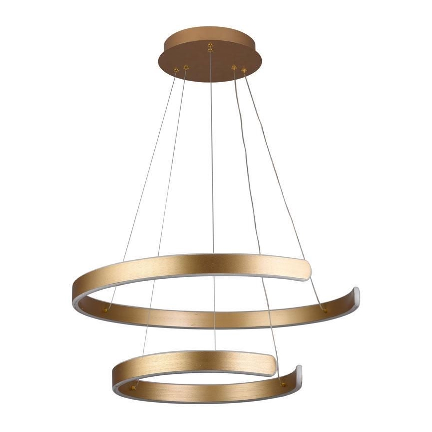 LED Stmievateľný luster na lanku LED/120W/230V 3000-6500K pr. 60 cm + diaľkové ovládanie