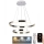 LED Stmievateľný luster na lanku LED/120W/230V 3000-6500K pr. 60 cm + diaľkové ovládanie