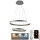 LED Stmievateľný luster na lanku LED/120W/230V 3000-6500K pr. 60 cm + diaľkové ovládanie