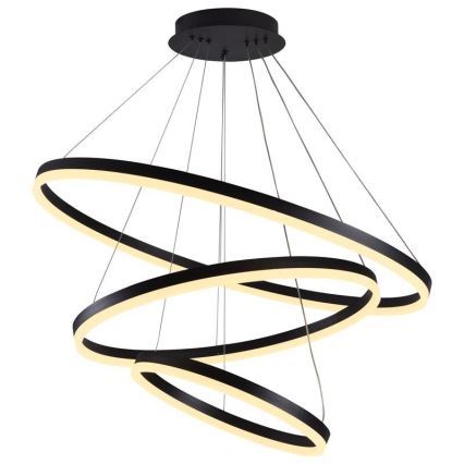 LED Stmievateľný luster na lanku LED/125W/230V 3000-6500K pr. 80 cm + diaľkové ovládanie