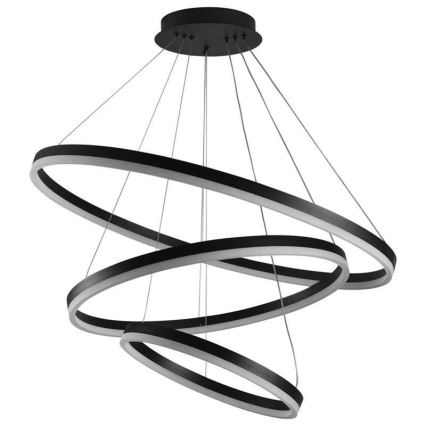 LED Stmievateľný luster na lanku LED/125W/230V 3000-6500K pr. 80 cm + diaľkové ovládanie