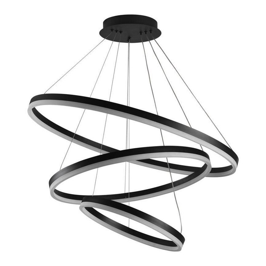 LED Stmievateľný luster na lanku LED/125W/230V 3000-6500K pr. 80 cm + diaľkové ovládanie