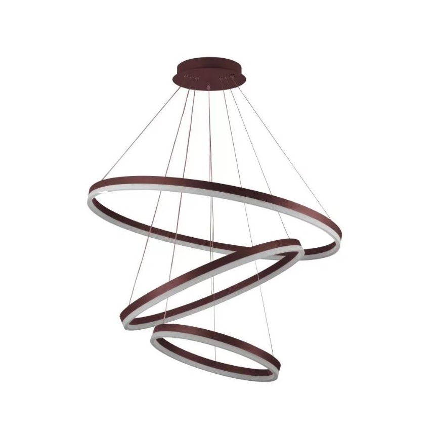 LED Stmievateľný luster na lanku LED/125W/230V 3000-6500K pr. 80 cm + diaľkové ovládanie