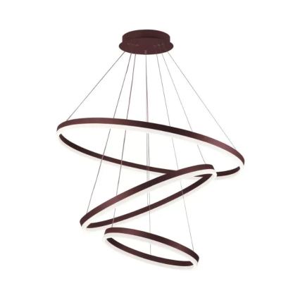 LED Stmievateľný luster na lanku LED/125W/230V 3000-6500K pr. 80 cm + diaľkové ovládanie