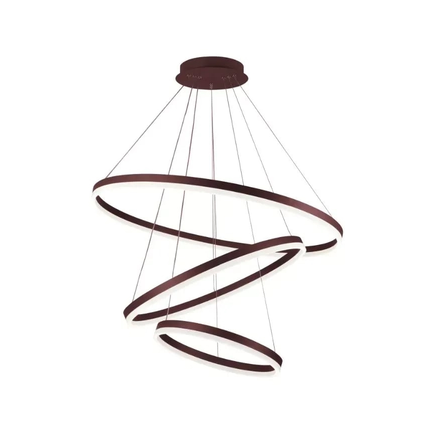 LED Stmievateľný luster na lanku LED/125W/230V 3000-6500K pr. 80 cm + diaľkové ovládanie