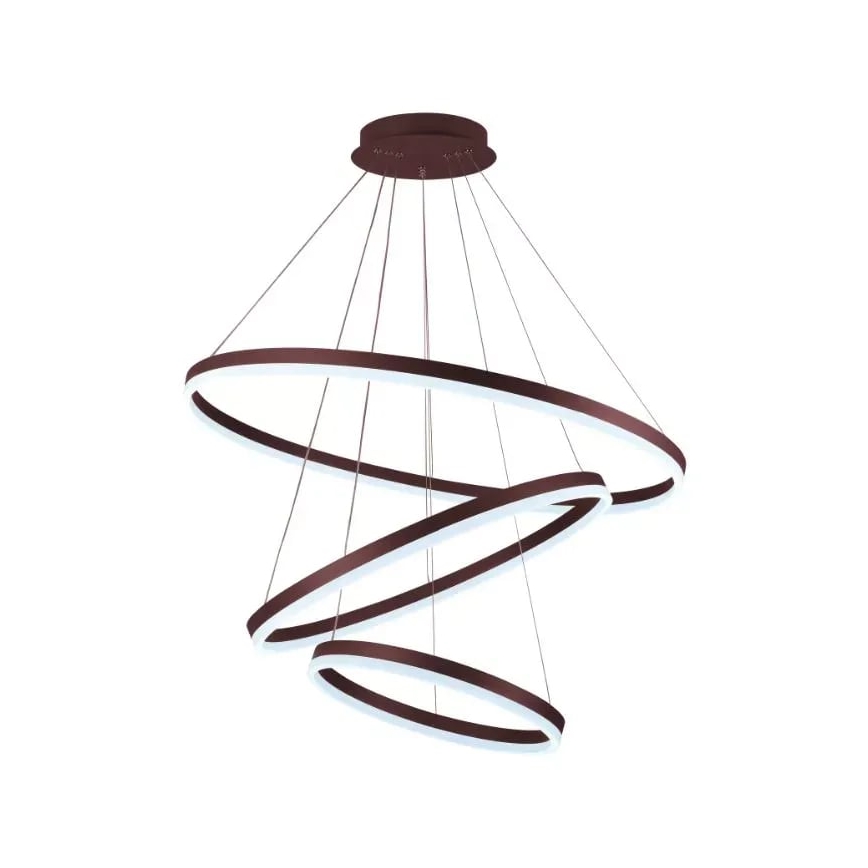LED Stmievateľný luster na lanku LED/125W/230V 3000-6500K pr. 80 cm + diaľkové ovládanie