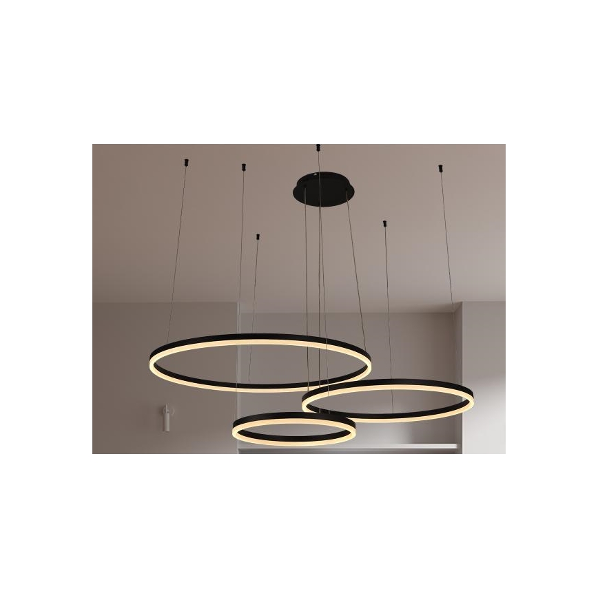 LED Stmievateľný luster na lanku LED/125W/230V 3000-6500K + diaľkové ovládanie