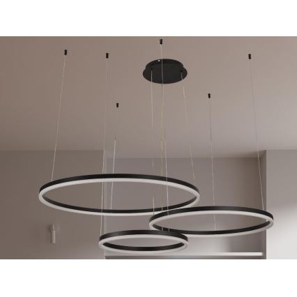LED Stmievateľný luster na lanku LED/125W/230V 3000-6500K + diaľkové ovládanie