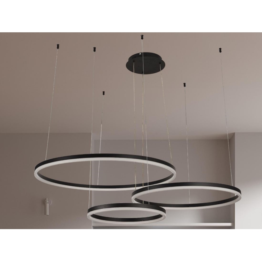 LED Stmievateľný luster na lanku LED/125W/230V 3000-6500K + diaľkové ovládanie