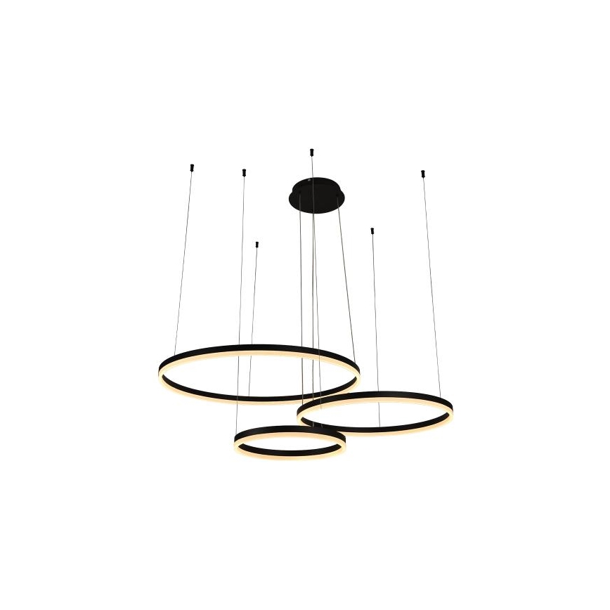 LED Stmievateľný luster na lanku LED/125W/230V 3000-6500K + diaľkové ovládanie