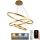 LED Stmievateľný luster na lanku LED/125W/230V 3000-6500K pr. 80 cm + diaľkové ovládanie