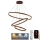 LED Stmievateľný luster na lanku LED/125W/230V 3000-6500K pr. 80 cm + diaľkové ovládanie