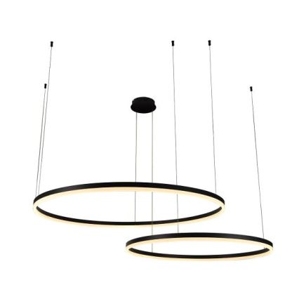 LED Stmievateľný luster na lanku LED/128W/230V 3000-6500K + diaľkové ovládanie