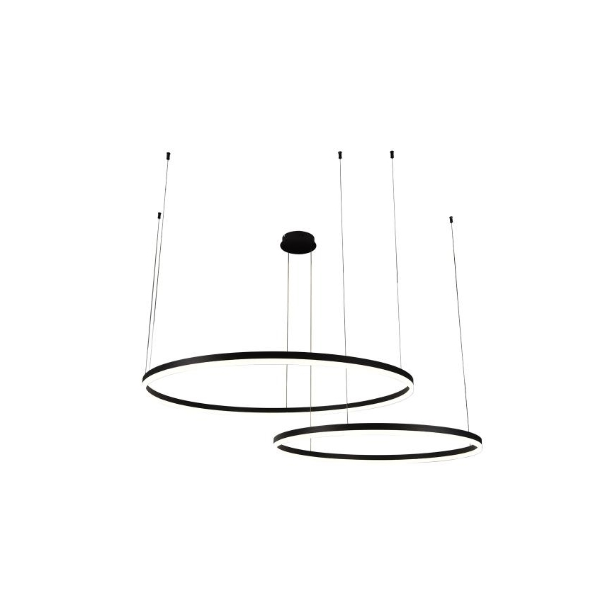 LED Stmievateľný luster na lanku LED/128W/230V 3000-6500K + diaľkové ovládanie