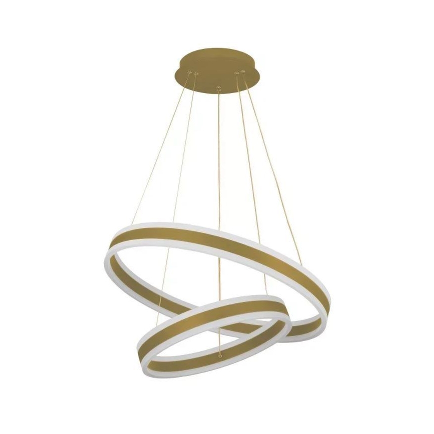 LED Stmievateľný luster na lanku LED/135W/230V 3000-6500K pr. 60 cm + diaľkové ovládanie
