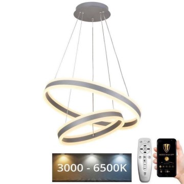 LED Stmievateľný luster na lanku LED/135W/230V 3000-6500K pr. 60 cm + diaľkové ovládanie