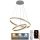 LED Stmievateľný luster na lanku LED/135W/230V 3000-6500K pr. 60 cm + diaľkové ovládanie