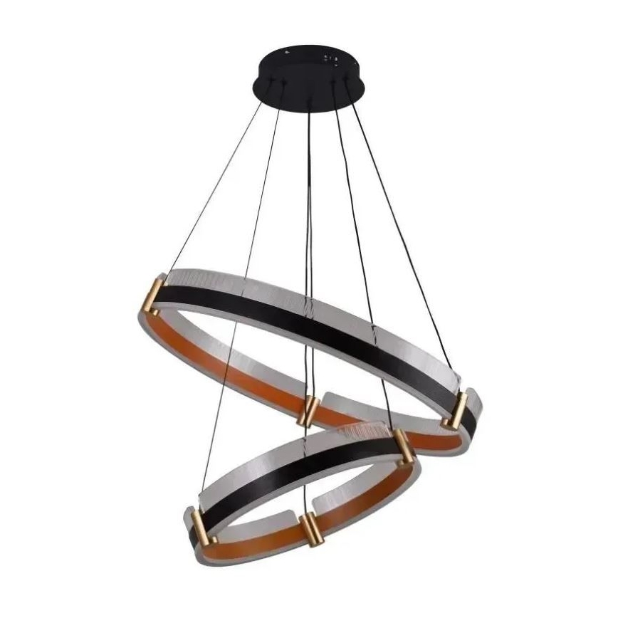 LED Stmievateľný luster na lanku LED/140W/230V 3000-6500K pr. 60 cm + diaľkové ovládanie