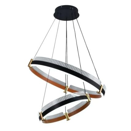 LED Stmievateľný luster na lanku LED/140W/230V 3000-6500K pr. 60 cm + diaľkové ovládanie
