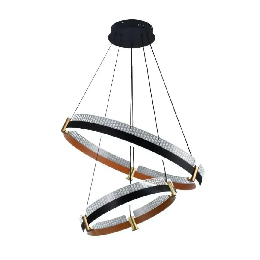 LED Stmievateľný luster na lanku LED/140W/230V 3000-6500K pr. 60 cm + diaľkové ovládanie