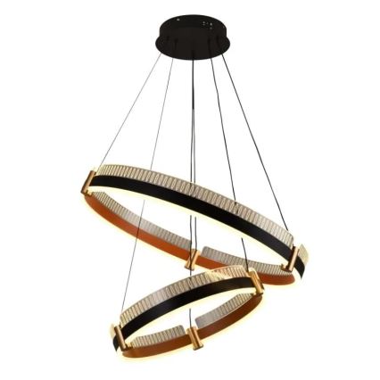 LED Stmievateľný luster na lanku LED/140W/230V 3000-6500K pr. 60 cm + diaľkové ovládanie