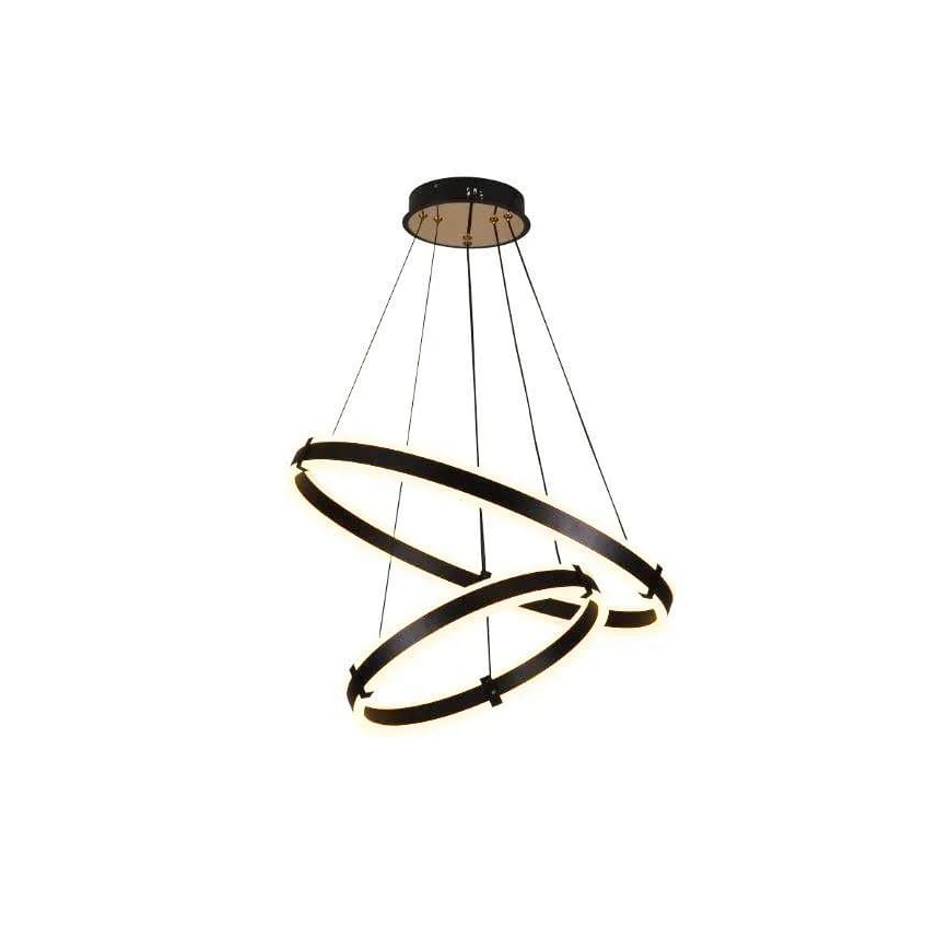 LED Stmievateľný luster na lanku LED/140W/230V 3000-6500K + diaľkové ovládanie