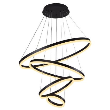 LED Stmievateľný luster na lanku LED/165W/230V 3000-6500K pr. 80 cm + diaľkové ovládanie