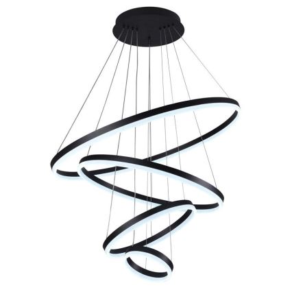 LED Stmievateľný luster na lanku LED/165W/230V 3000-6500K pr. 80 cm + diaľkové ovládanie