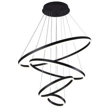 LED Stmievateľný luster na lanku LED/165W/230V 3000-6500K pr. 80 cm + diaľkové ovládanie