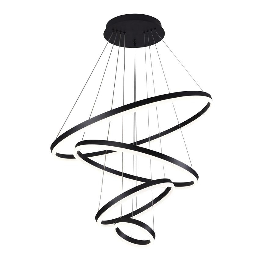 LED Stmievateľný luster na lanku LED/165W/230V 3000-6500K pr. 80 cm + diaľkové ovládanie