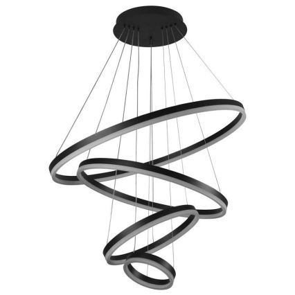 LED Stmievateľný luster na lanku LED/165W/230V 3000-6500K pr. 80 cm + diaľkové ovládanie