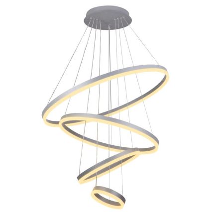 LED Stmievateľný luster na lanku LED/165W/230V 3000-6500K pr. 80 cm + diaľkové ovládanie