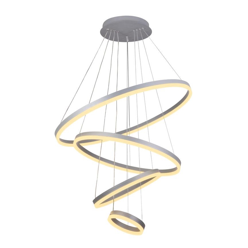 LED Stmievateľný luster na lanku LED/165W/230V 3000-6500K pr. 80 cm + diaľkové ovládanie