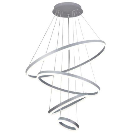 LED Stmievateľný luster na lanku LED/165W/230V 3000-6500K pr. 80 cm + diaľkové ovládanie