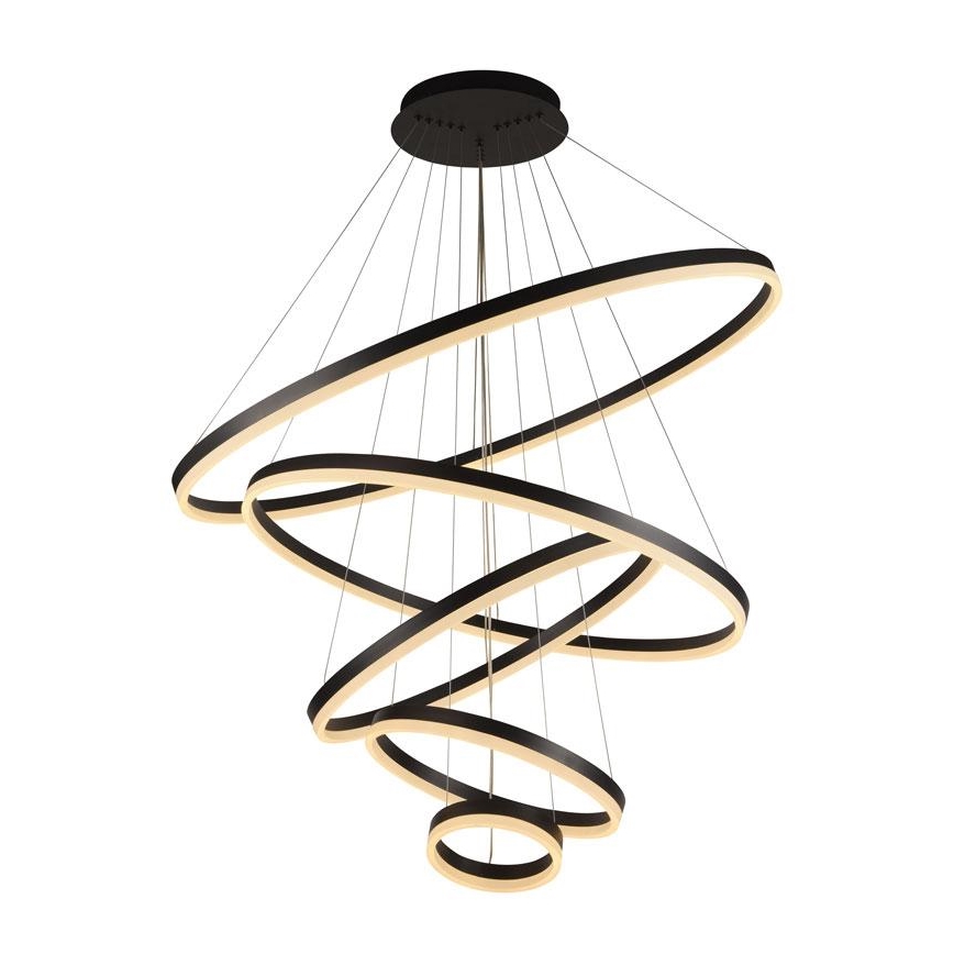 LED Stmievateľný luster na lanku LED/210W/230V 3000-6500K pr. 100 cm + diaľkové ovládanie