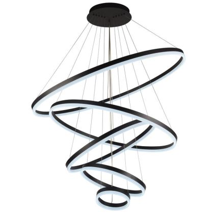 LED Stmievateľný luster na lanku LED/210W/230V 3000-6500K pr. 100 cm + diaľkové ovládanie