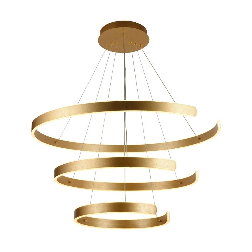LED Stmievateľný luster na lanku LED/220W/230V 3000-6500K pr. 80 cm + diaľkové ovládanie