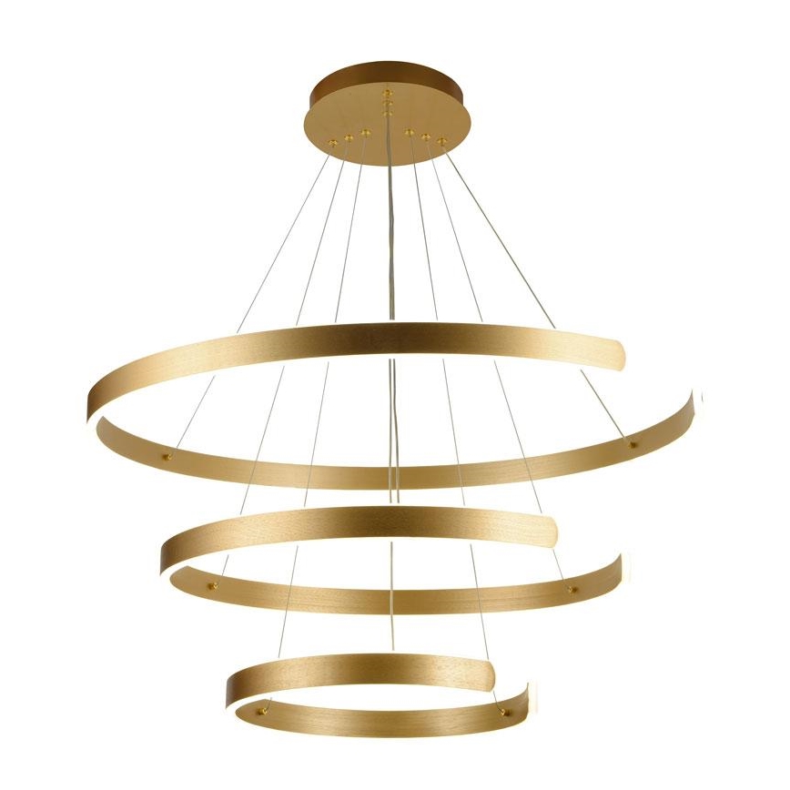 LED Stmievateľný luster na lanku LED/220W/230V 3000-6500K pr. 80 cm + diaľkové ovládanie
