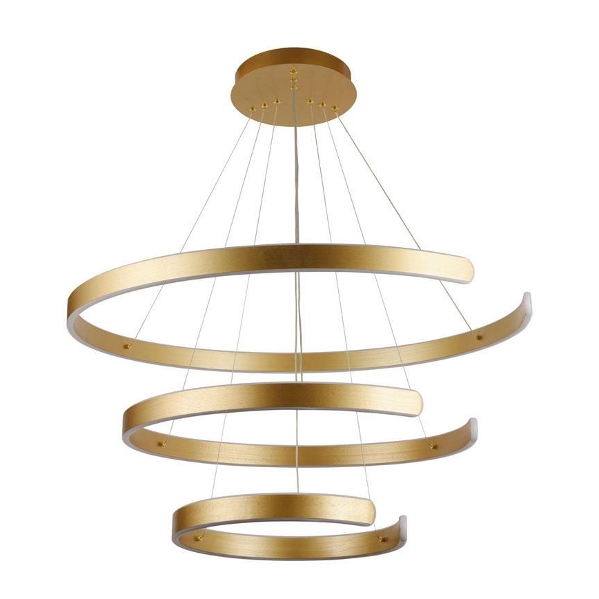 LED Stmievateľný luster na lanku LED/220W/230V 3000-6500K pr. 80 cm + diaľkové ovládanie
