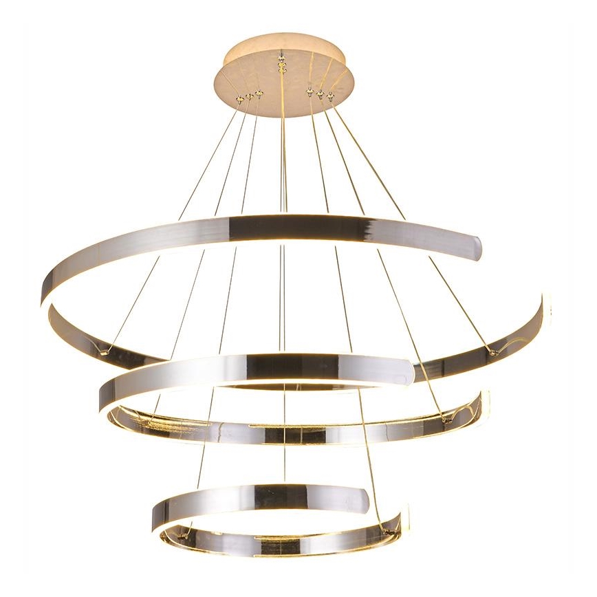 LED Stmievateľný luster na lanku LED/220W/230V 3000-6500K pr. 80 cm + diaľkové ovládanie