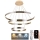 LED Stmievateľný luster na lanku LED/220W/230V 3000-6500K pr. 80 cm + diaľkové ovládanie