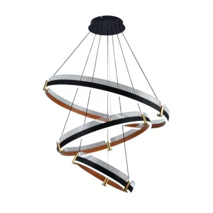LED Stmievateľný luster na lanku LED/240W/230V 3000-6500K pr. 80 cm + diaľkové ovládanie