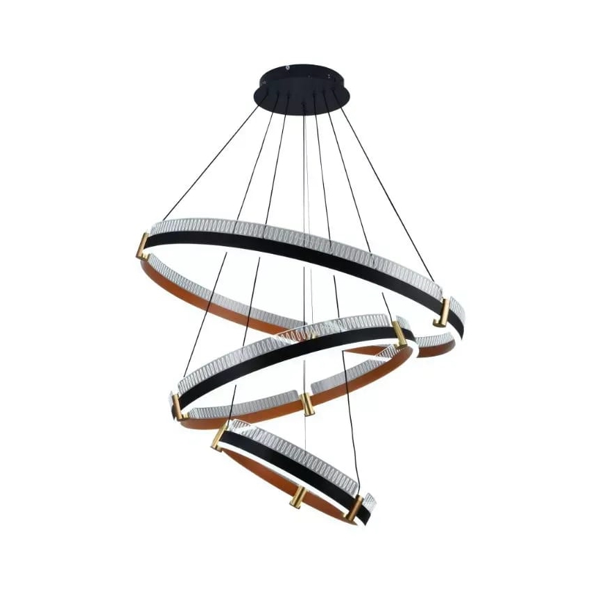 LED Stmievateľný luster na lanku LED/240W/230V 3000-6500K pr. 80 cm + diaľkové ovládanie