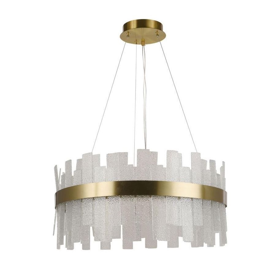 LED Stmievateľný krištáľový luster na lanku LED/40W/230V 3000-6500K + diaľkové ovládanie