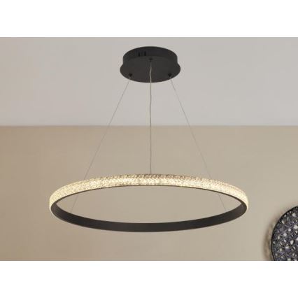 LED Stmievateľný luster na lanku LED/40W/230V 3000-6500K pr. 60 cm + diaľkové ovládanie
