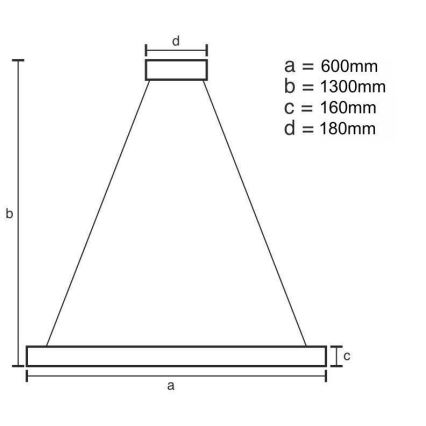 LED Stmievateľný luster na lanku LED/40W/230V 3000-6500K zlatá + diaľkové ovládanie