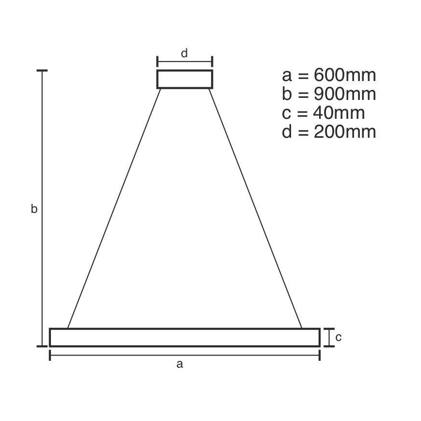 LED Stmievateľný luster na lanku LED/42W/230V 3000-6500K pr. 60 cm + diaľkové ovládanie