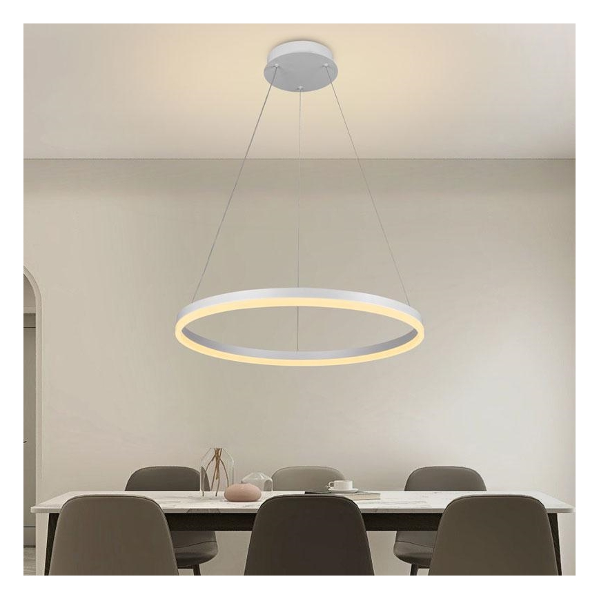 LED Stmievateľný luster na lanku LED/42W/230V 3000-6500K + diaľkové ovládanie
