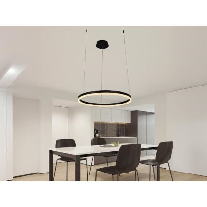 LED Stmievateľný luster na lanku LED/42W/230V 3000-6500K + diaľkové ovládanie