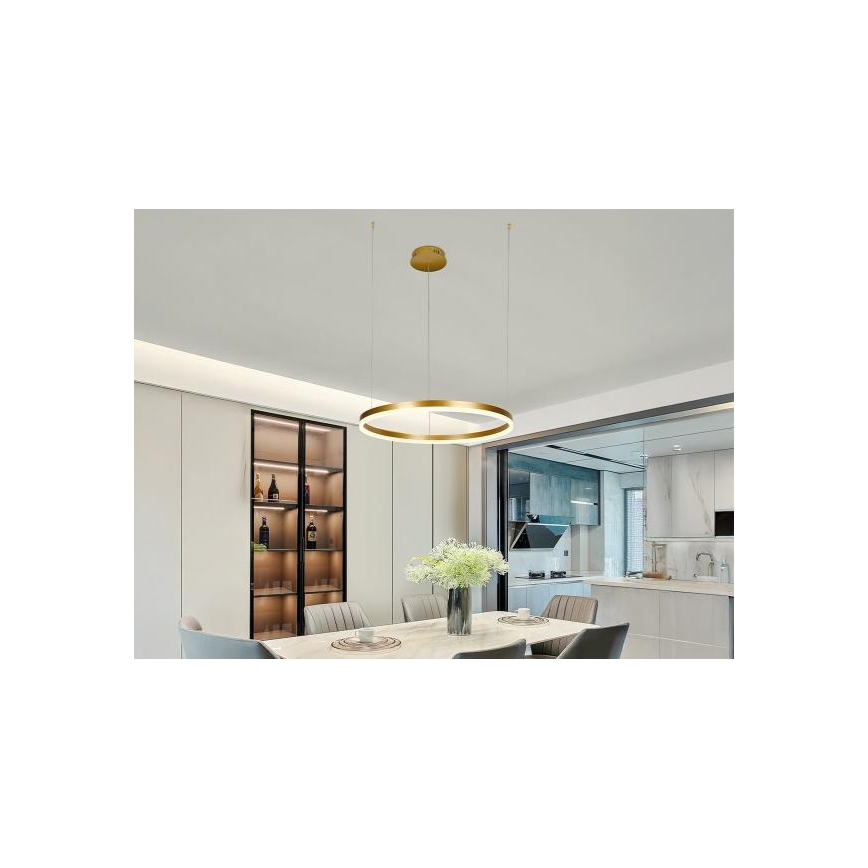 LED Stmievateľný luster na lanku LED/42W/230V 3000-6500K + diaľkové ovládanie